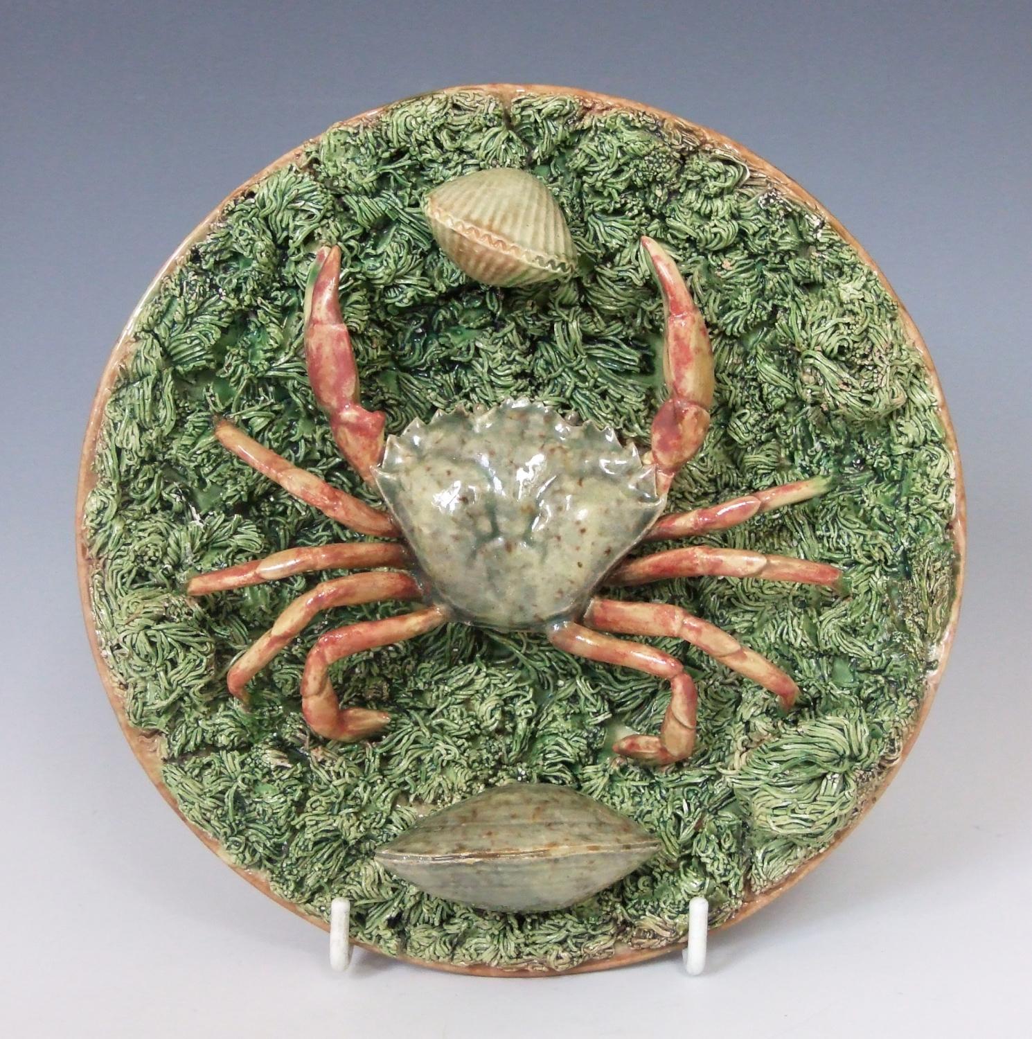 Portuguese Palissy crab plate