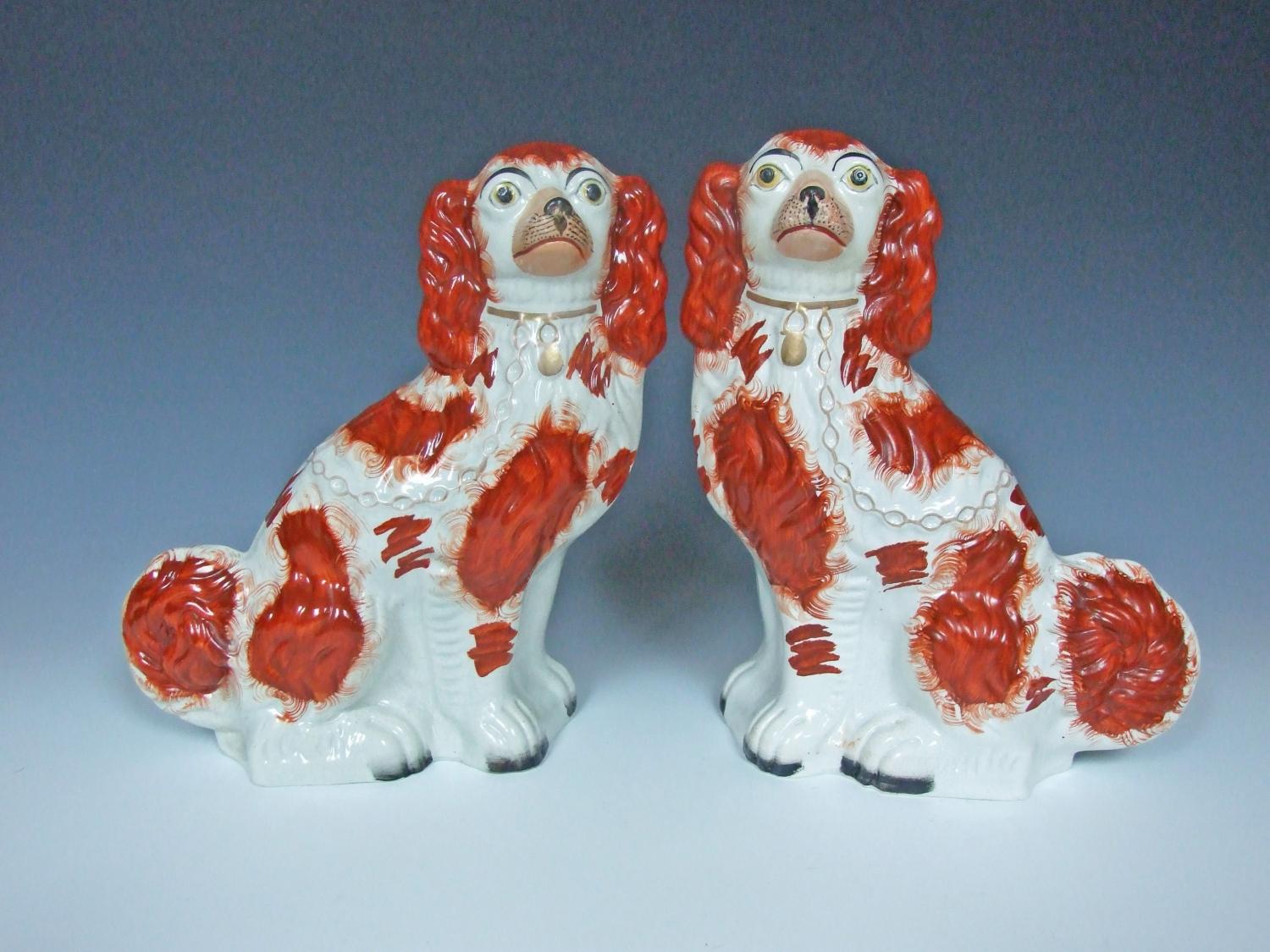 #1 size red & white Staffordshire Spaniels