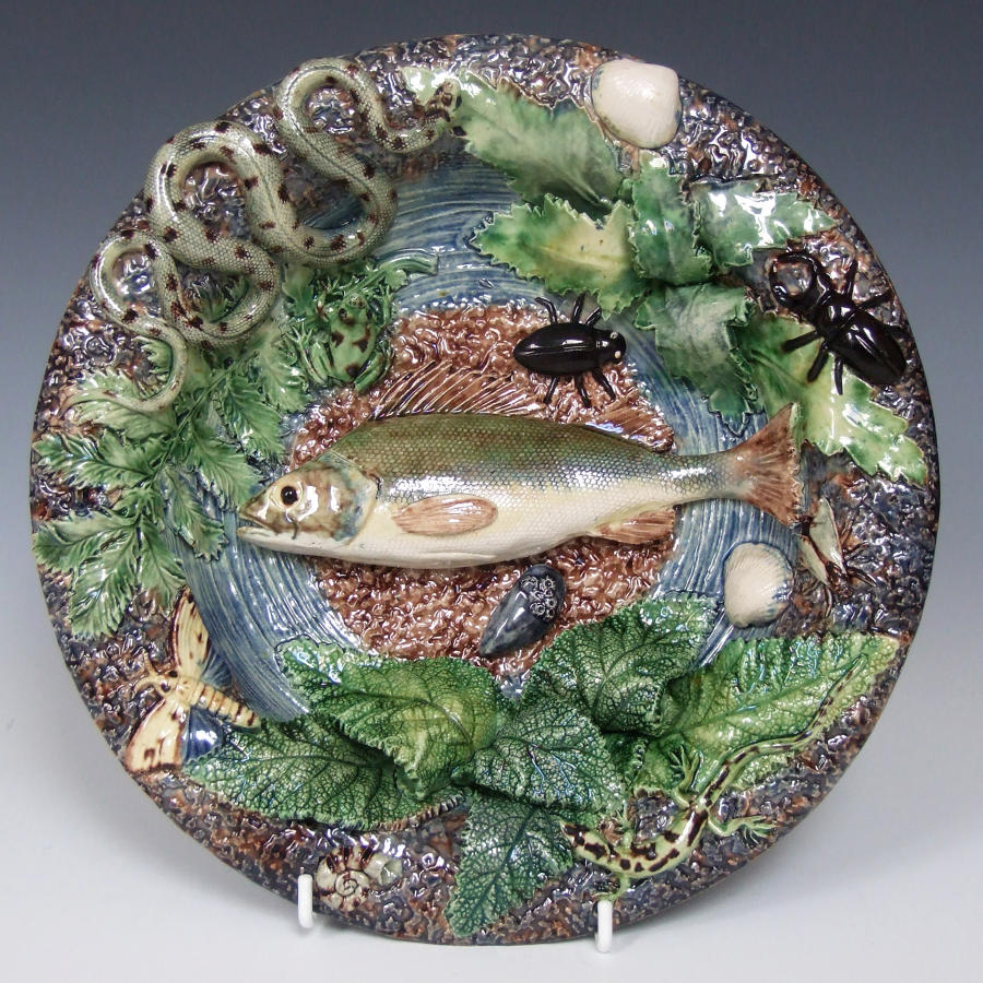 Thomas Sergent Palissy fish plate