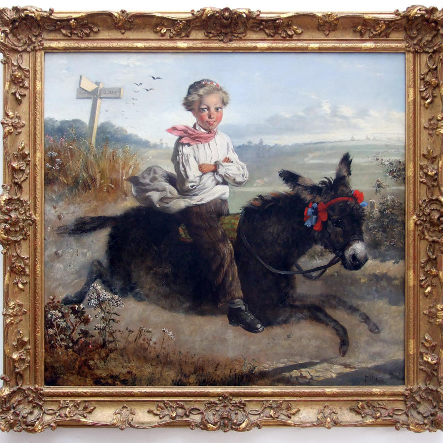 'Off to the Derby!' Fantastic pair of oil paintings by Charles Hunt