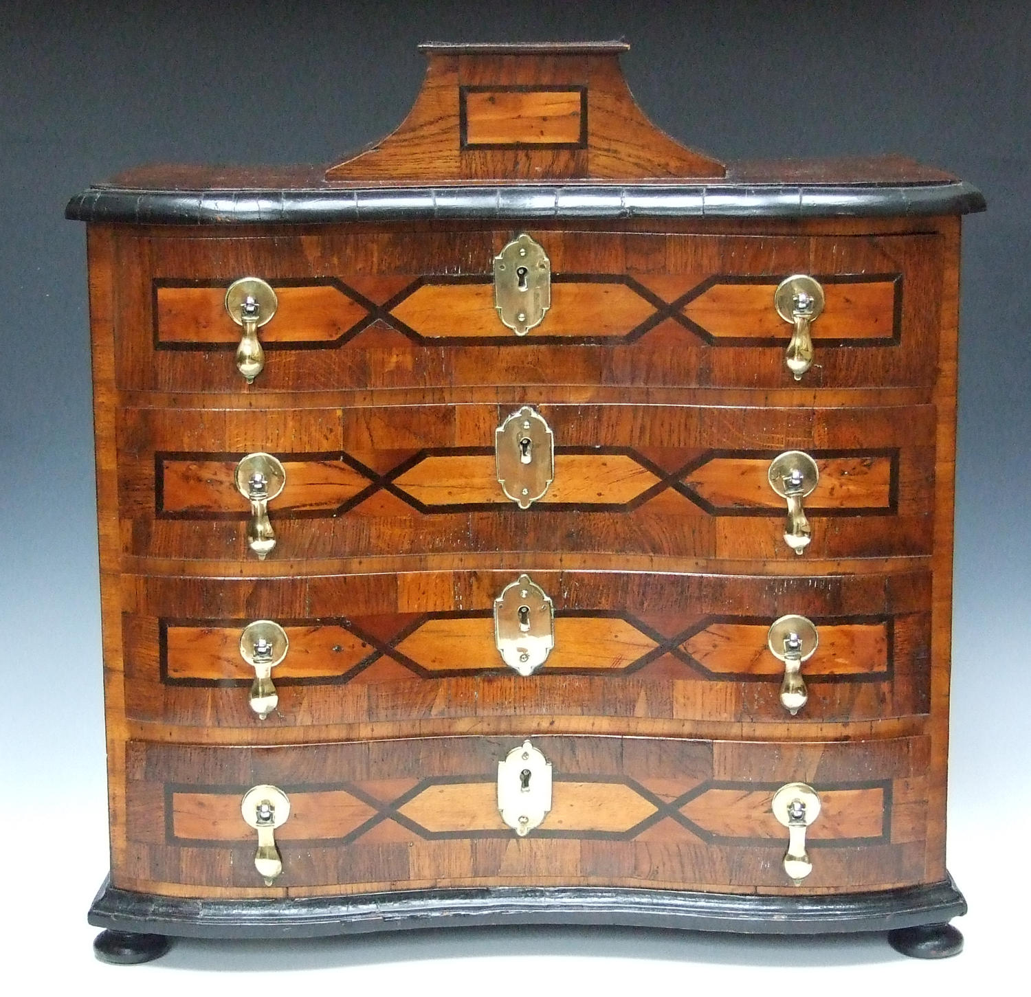Unusual and attractive inlaid table cabinet