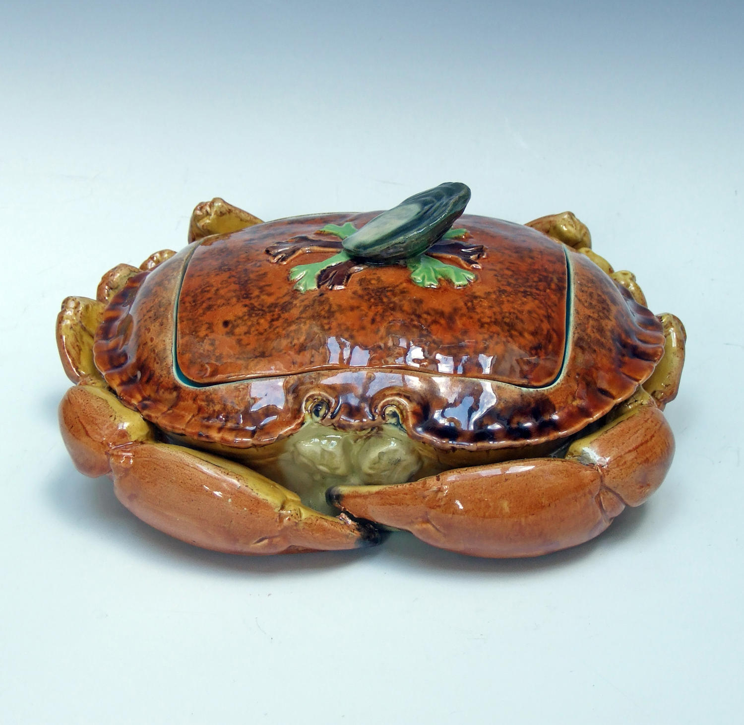 Fabulous Brown Westhead & Moore majolica crab tureen